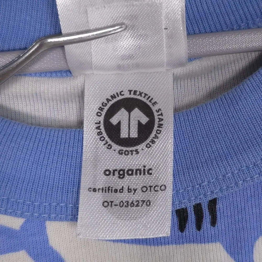 HANNA ANDERSSON‎ 100% Organic Cotton Shark Pajama 8 Set Kids White & Blue